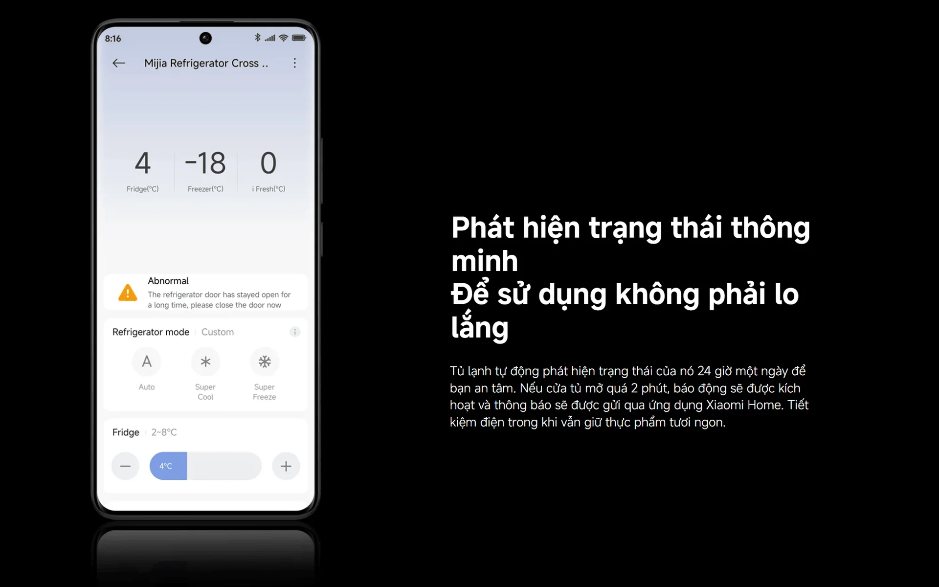 tủ lạnh Mijia 510L kết nối Xiaomi Home