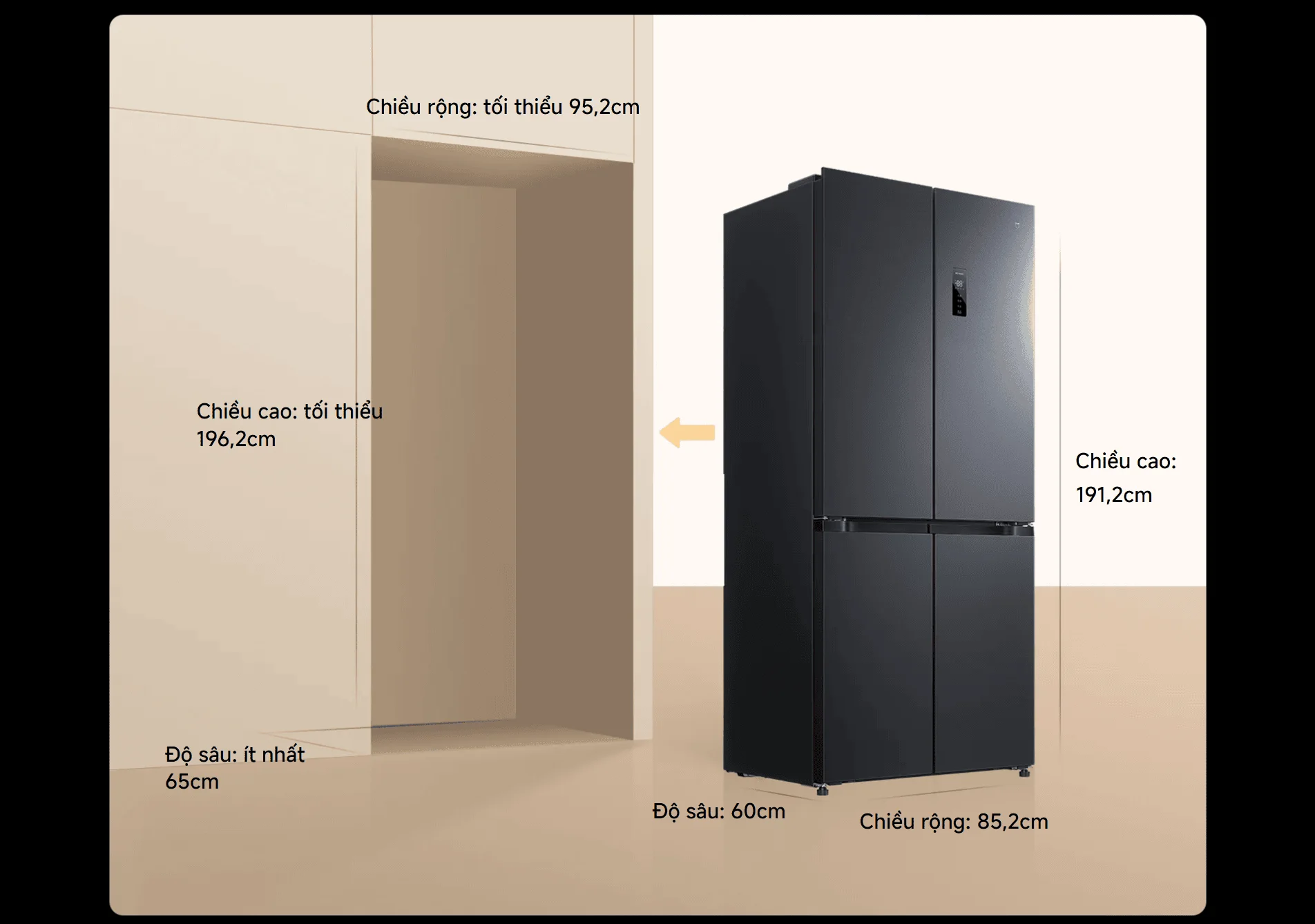 Lắp đặt tủ lạnh Mijia 510L